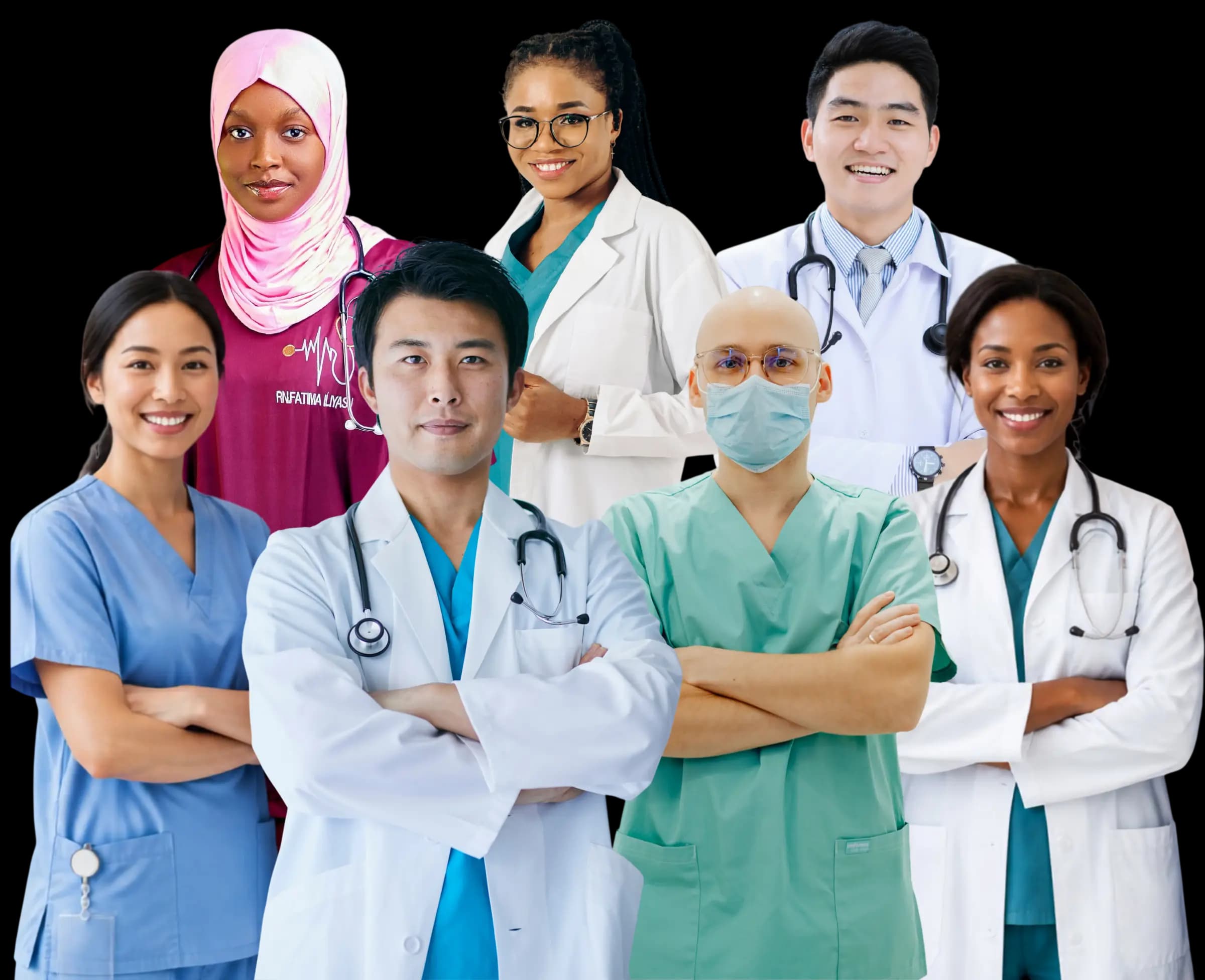 Healthcare professionals preparing with Prometric Guide