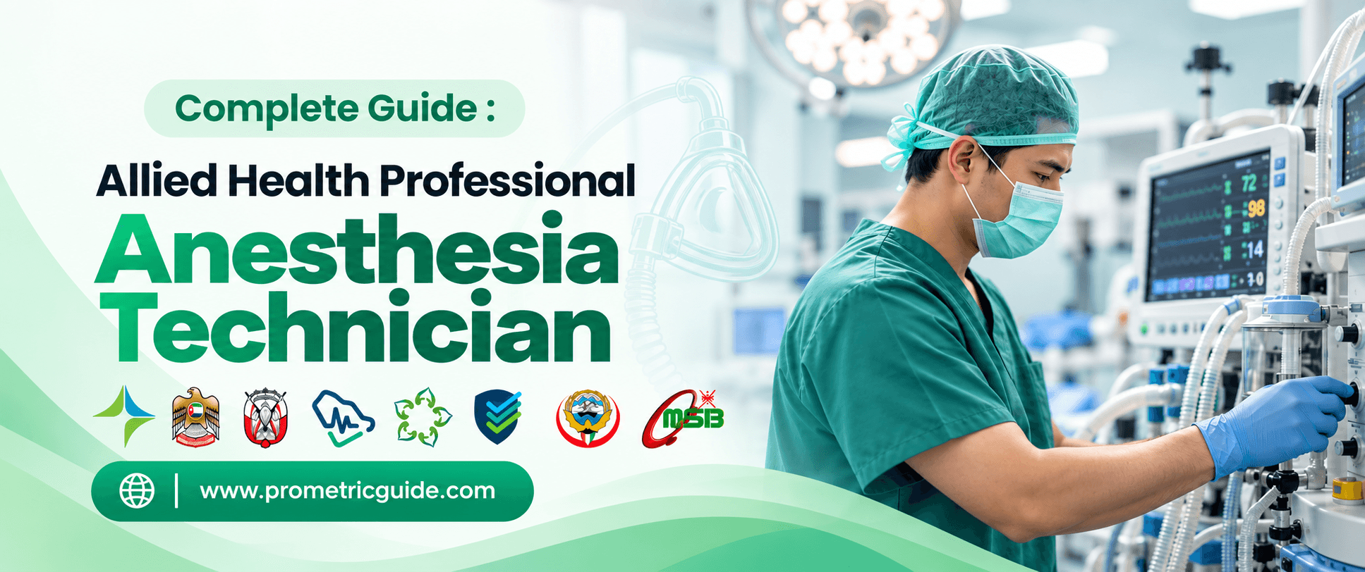 Anesthesia Technician Prometric & Licensing Exam 2026: Complete Syllabus, Passing Marks and Study Guide (DHA, MOHAP, DOH, SCFHS, Oman, Qatar DHP, NHRA, Kuwait MOH)